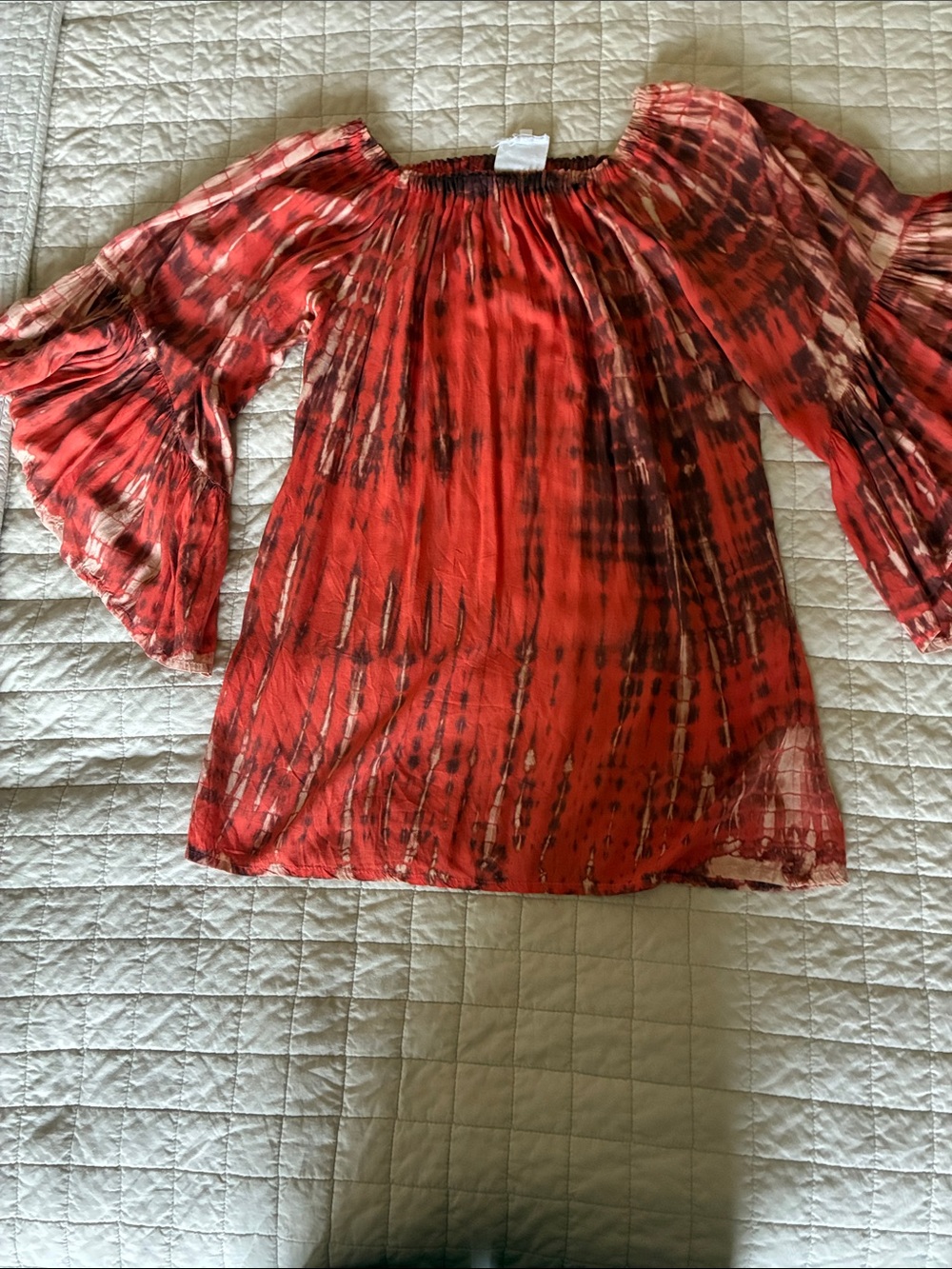 North Shore Tie-Dye  Bohemian long flowy top